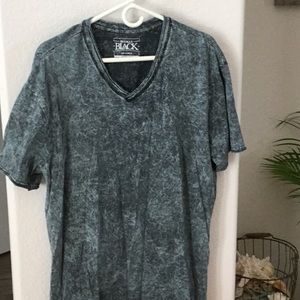 Men’s Buckle Black  V neck Tshirt